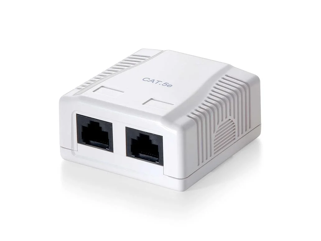 Tomada Equip Rede 2-Port Utp Cat.5e, Branco - 235112