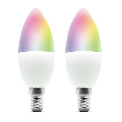 Lampada Inteligente Metronic E14 x2 RGB Vela