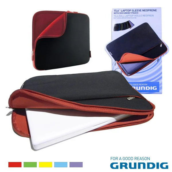 Bolsa Para Laptop 17" Grundig Preto Vermelho