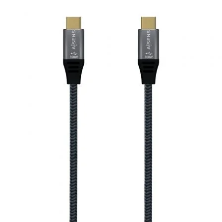 Cabo Alumínio USB 3.2 Aisens Usb-C Macho Cinza 0,6m