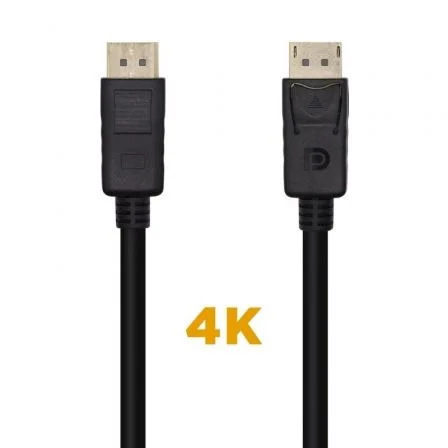 Cabo Displayport 1.2 Aisens Dp Macho 1m preto