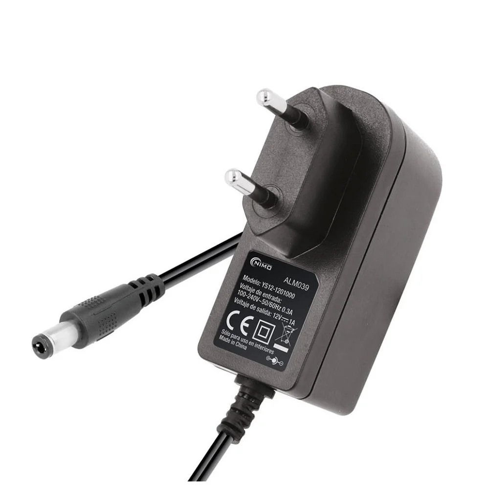 Alimentador DC 12V 1.0A 12W 5,5x2,1/2.5x12,0mm