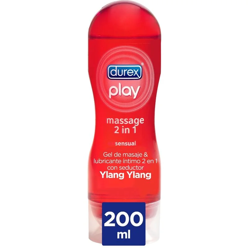 Lubrificante P/ Massagem Durex 2-1 Sensual Ylang 200ml