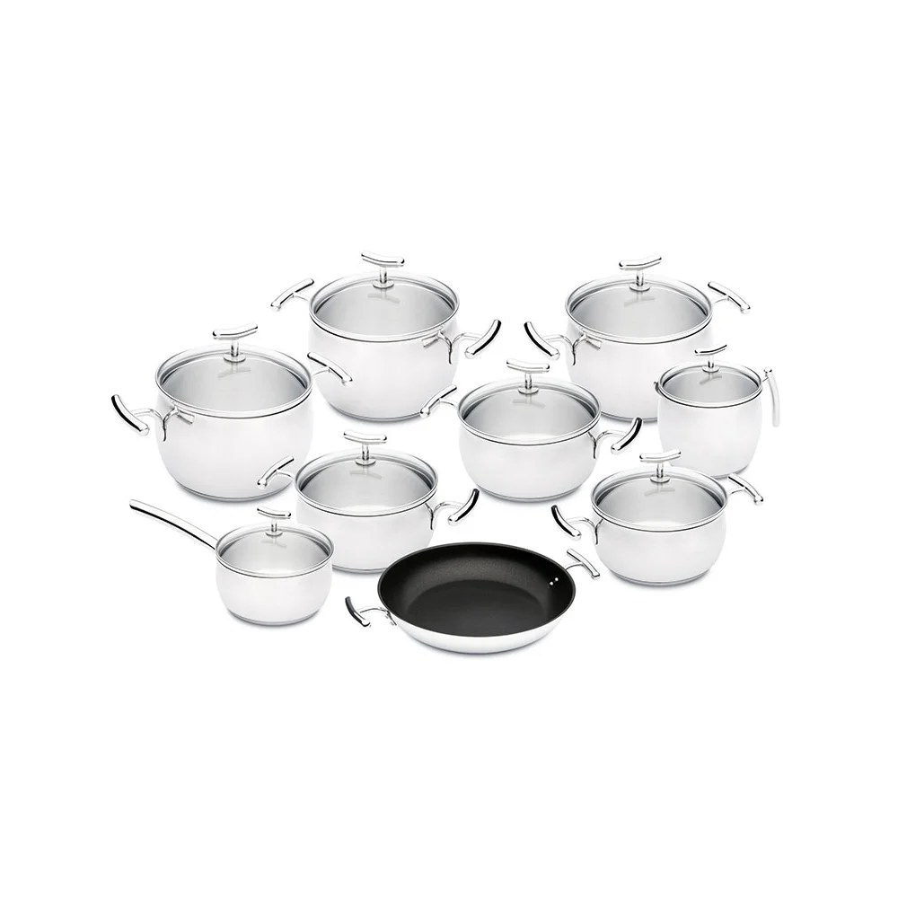 Trem Silampo 9P Inox Indução Yumiglass