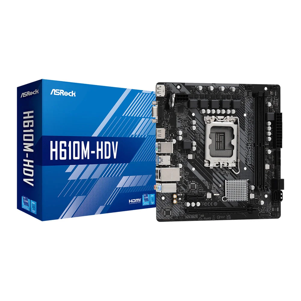 Motherboard Asrock H610M-Hvs Intel H610 Lga 1700 Micro Atx