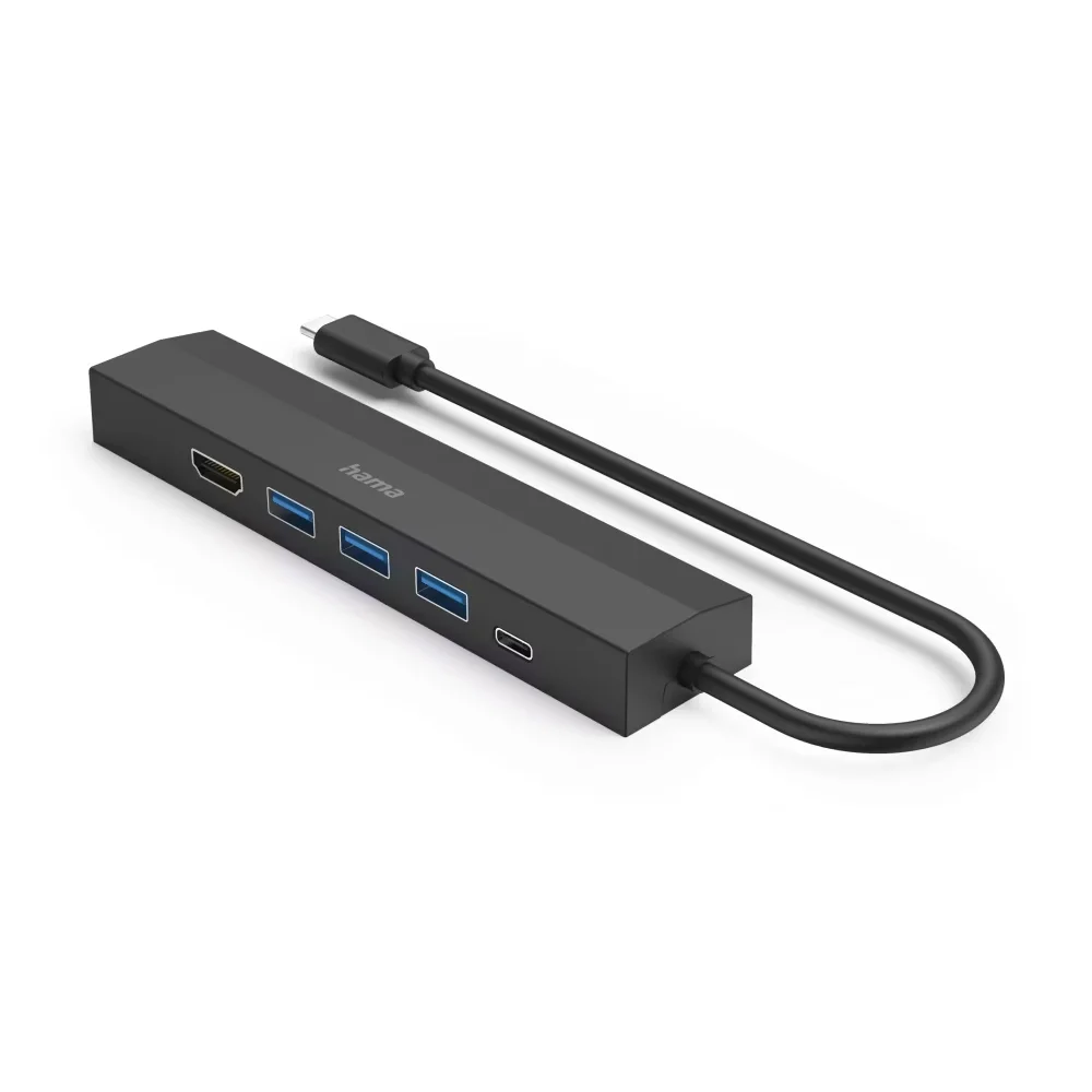 Hub HAMA USB-C Multiport, 6 Ports, 3 x USB-A, USB-C, HDMI, L