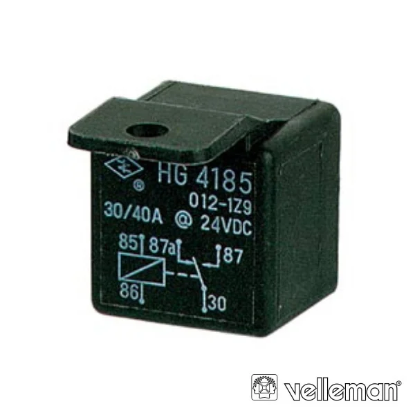Relé Automóvel 24vdc 30-40a Velleman