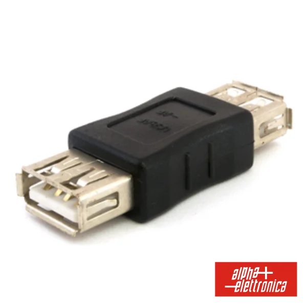 Ficha Adaptadora Usb Tipo-A Fêmea / Usb Tipo-A Fêmea