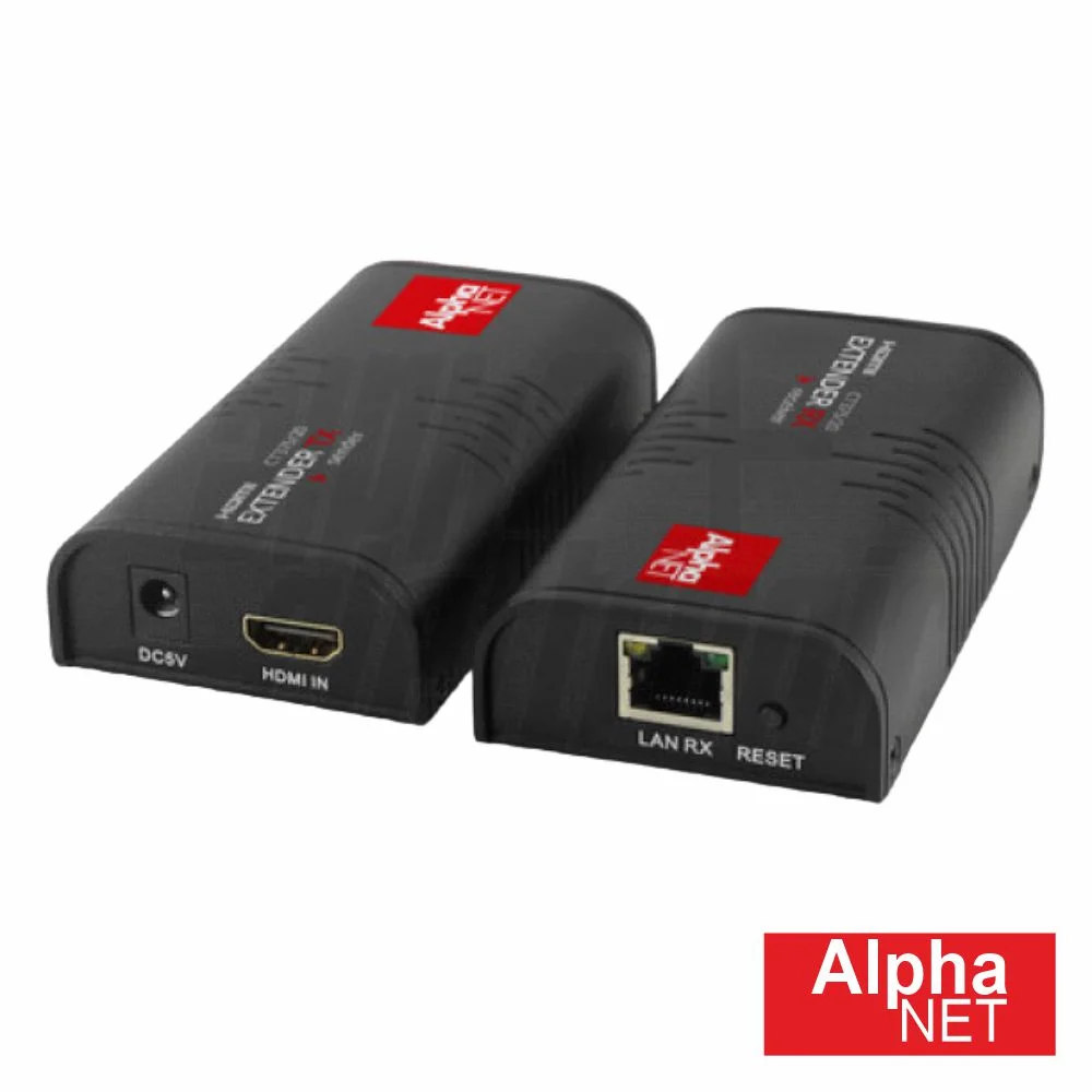 Extensor de Sinal HDMI Via RJ45 CAT6 Full HD 120m ALPHANET