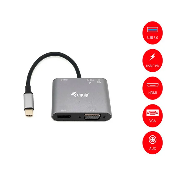 Adaptador Equip Usb-C 5 In 1