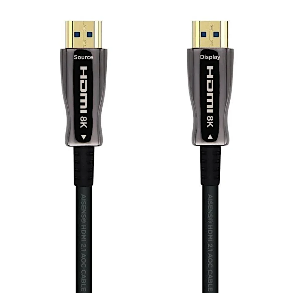 Cabo HDMI 2.1 AOC 8K Aisens Fibra 50m Preto