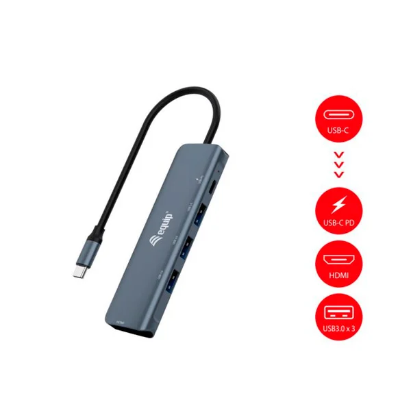 Adaptador Equip Usb-C 5 In 1 Multifunctional