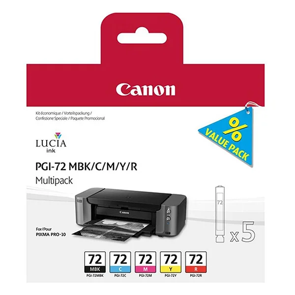Tinteiro Canon Pack 5 Cores Pgi-72