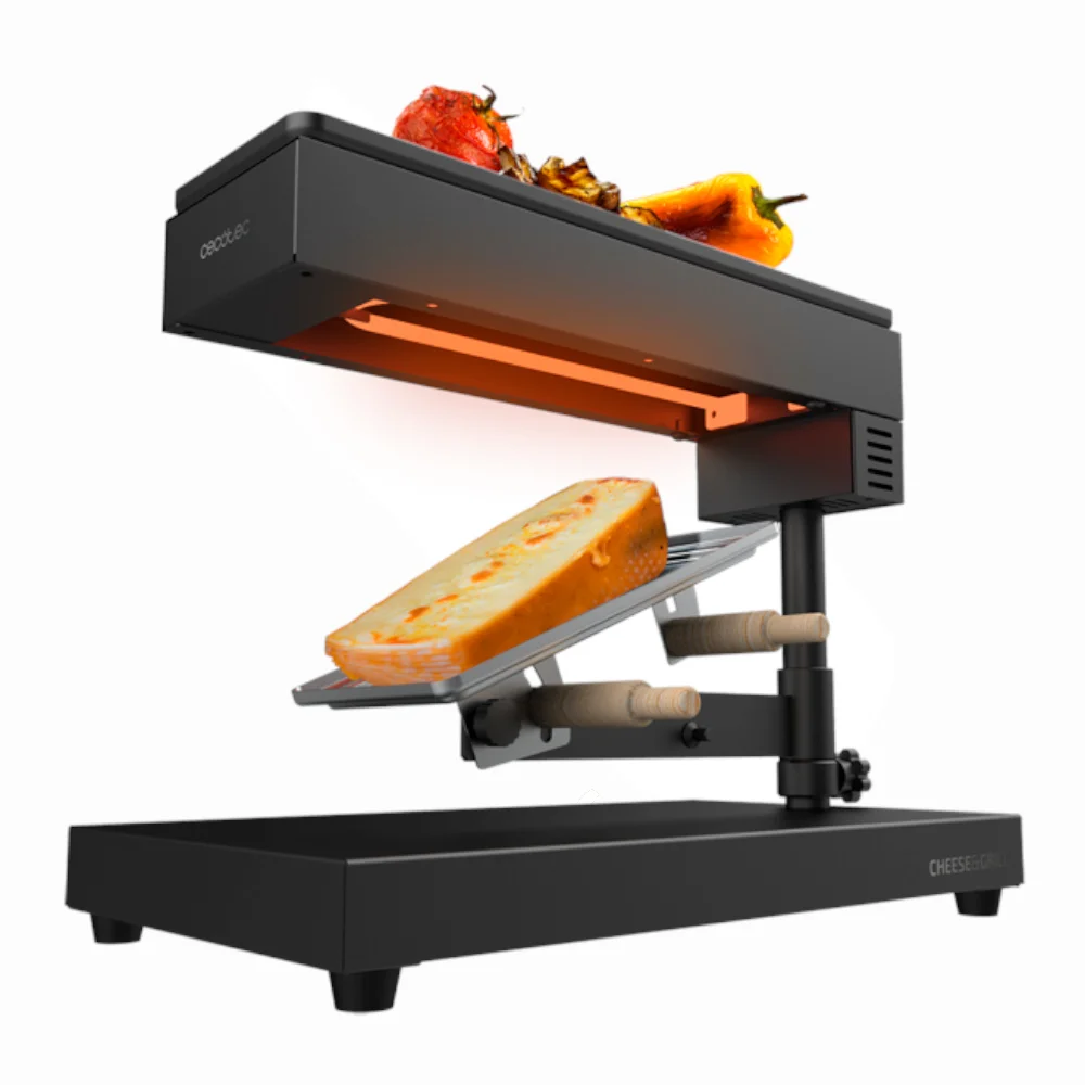 Grelhador Quejio e Raclette Cecotec Cheese Grill 600W Preto