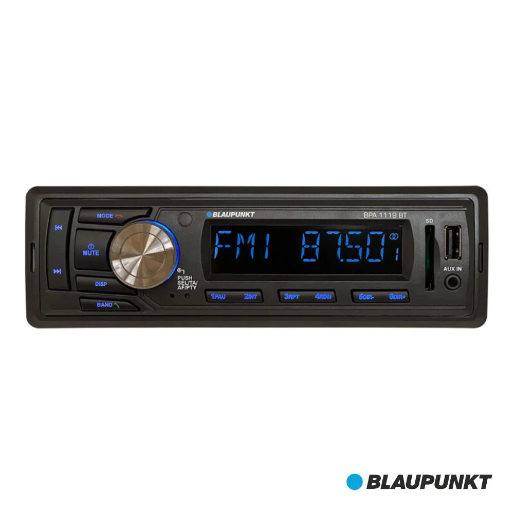 Auto-Rádio MP3 20Wx4 C/ FM/SD/USB/Bluetooth BLAUPUNKT