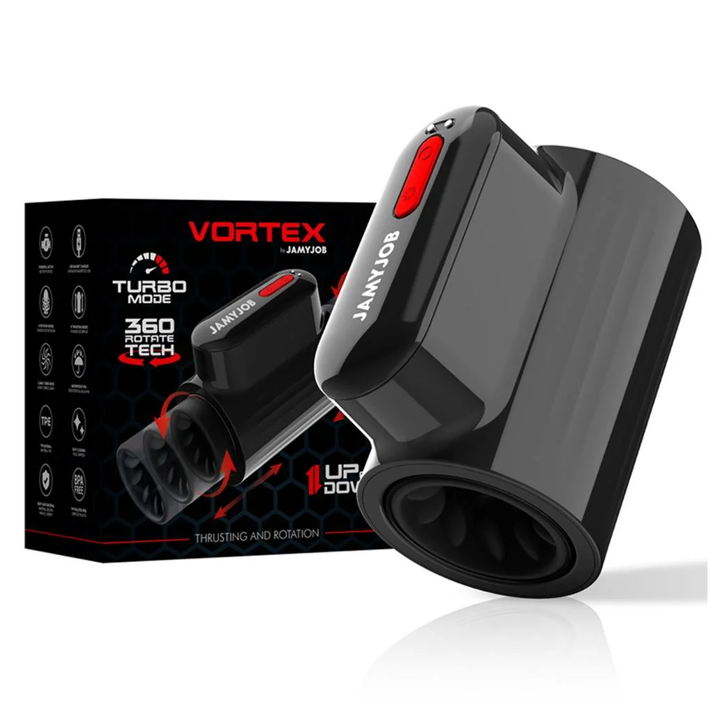 Masturbador Turbo Jamyjob Vortex C/ Impulso E Rotação 360º