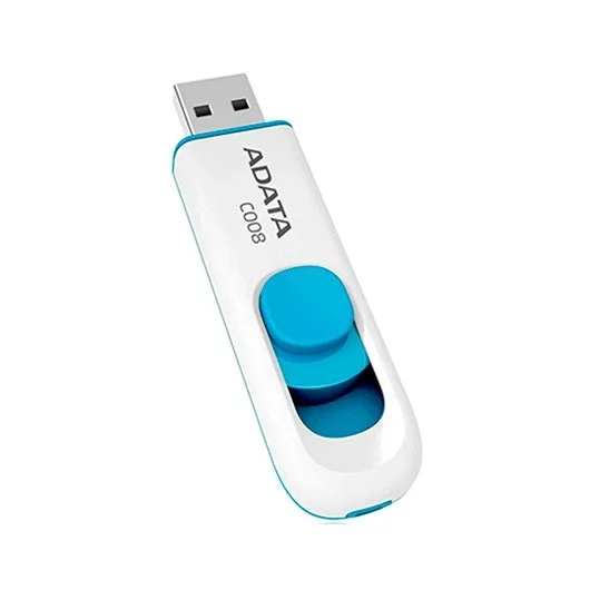 Pen drive 64gb Usb2.0 Adata Ac008 Branco / Azul