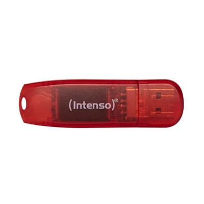 Pen Drive Intenso Rainbow 128GB Vermelha