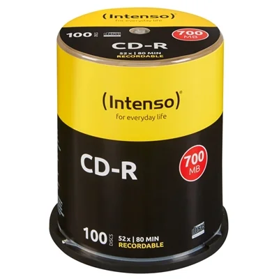 CD-R Intenso 80 / 700MB 52x Speed Pack 100