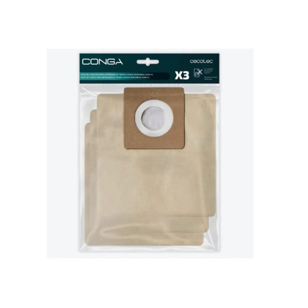Pack De 3 Bolsas P/ Aspirador Cecotec Conga Powerbag 400XL