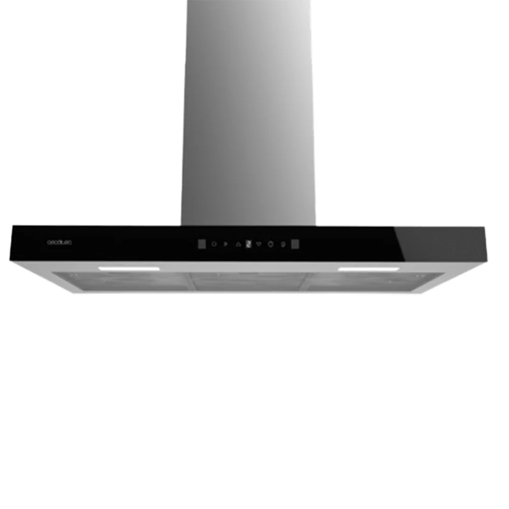 Exaustor Cecotec Flux Tt 905500 Vidro Preto 90Cm