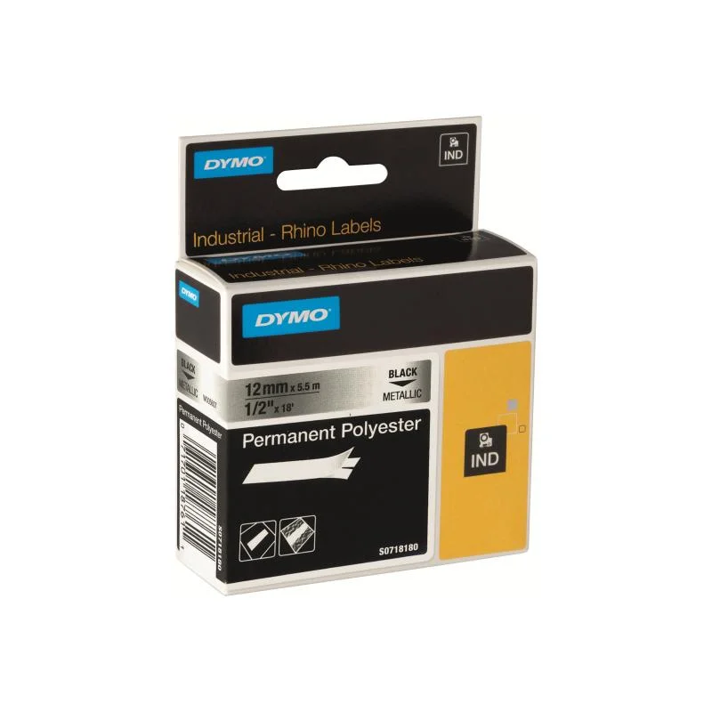 Fita p/ Etiquetadora Dymo Preto / Transparente