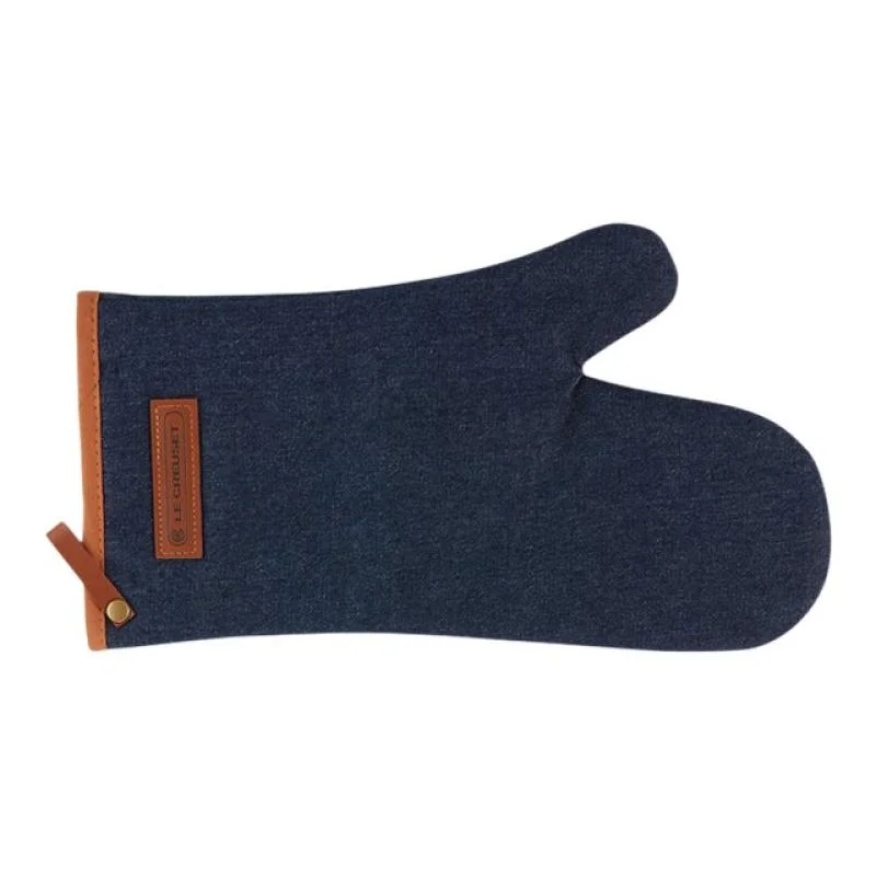 Luva de forno têxtil le creuset em ganga azul escuro