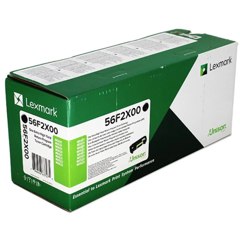Toner preto da lexmark (56f2x00)