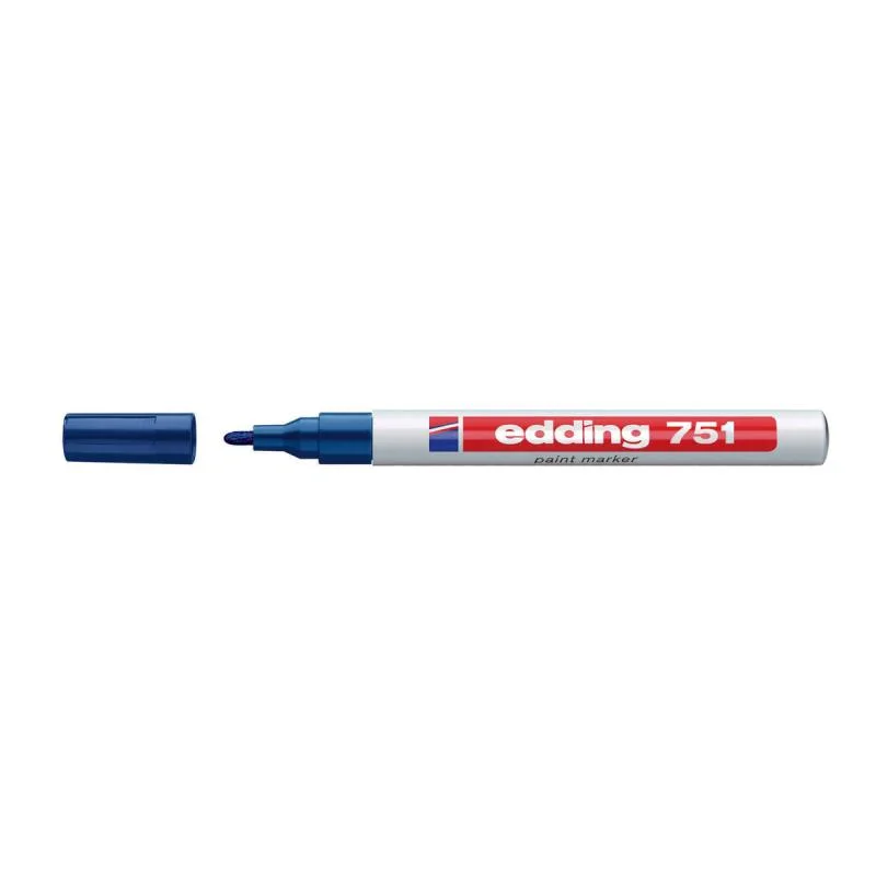 Marcador de tinta edding 751 azul (4-751003) (4751003)