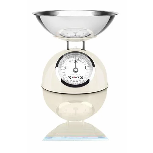 Balança Cozinha Haeger Mecânica 5kg Creme Pastel