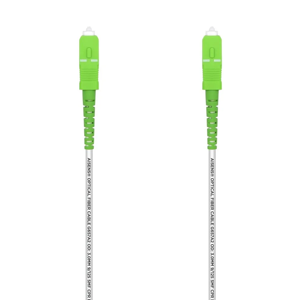 Cabo fibra óptica g657a2 9-125 sx dca lszh sc-apc branco 30m