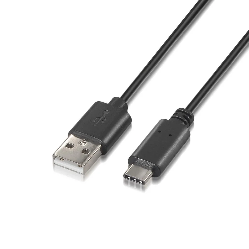 Cabo usb 2.0 tipo 3a usb-cm-am preto 0,5m aisens a107-0050