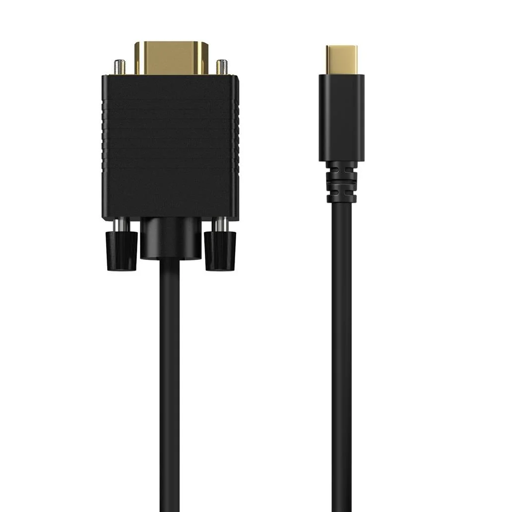 Cabo conversor usb-c a vga usb-cm-hdb15m preto 0.8m aisens a