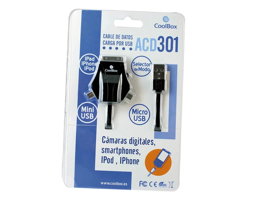 Cabo usb coolbox cabo para dispositivos móveis acd301uc