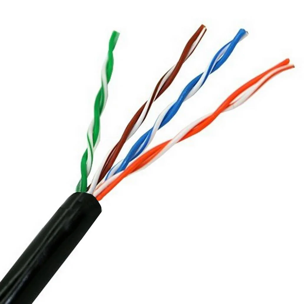 Cabo rede rj45 cat.5e utp rigido awg24 exterior 305m ais