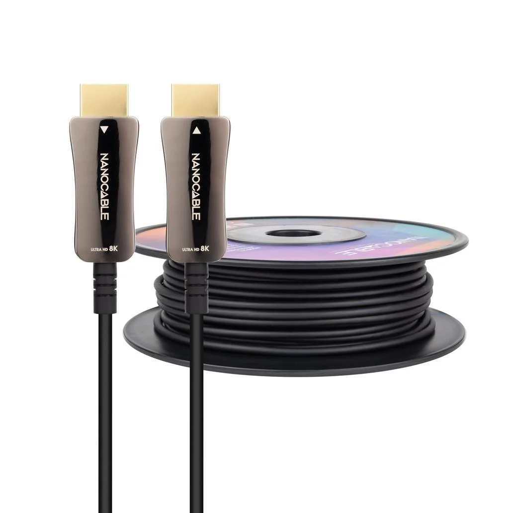 Cabo hdmi v2.1 aoc 8k 60hz 4k 120hz 48gbps 50 m nanocable 10
