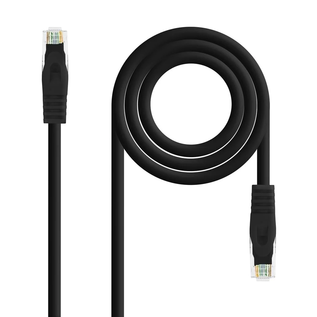 Cabo rede rj45 lszh cat.6a utp awg24 preto 2m
