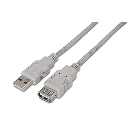 Cabo usb 2.0 tipo am-ah bege 1,8m aisens a101-0013