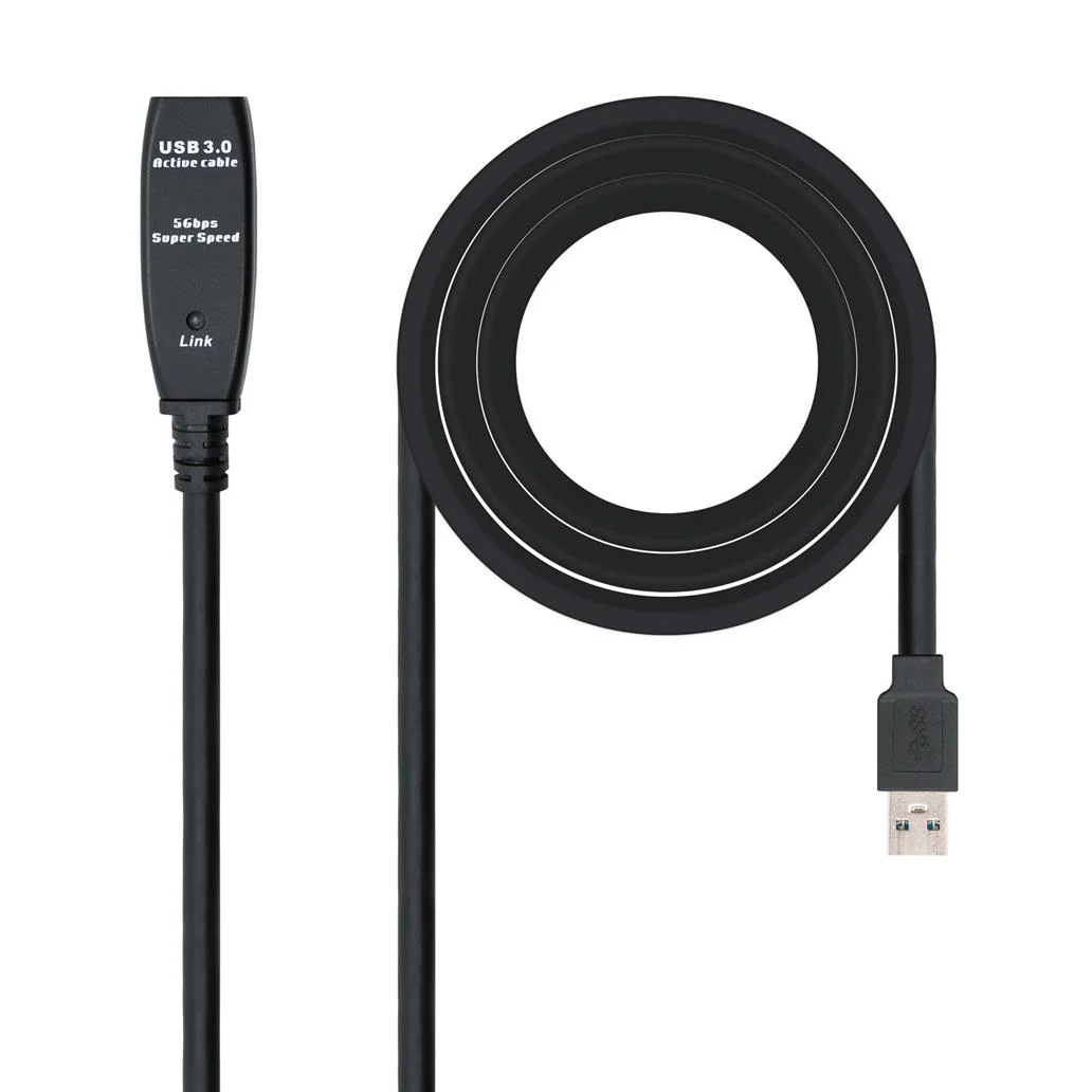 Cabo usb 3.0 prolongador amplificador tipo am-ah 5 m nanocab