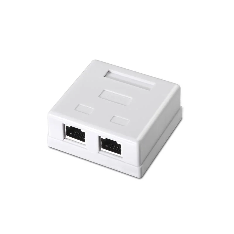 Roseta de superficie para rj45 cat.5e ftp 2 tomas branconano
