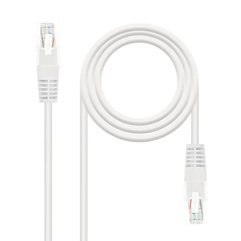 Cabo rede rj45 cat.6 utp awg24 branco 25 cm 1