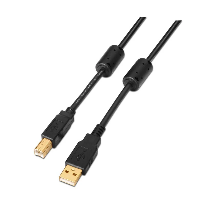 Cabo usb 2.0 impresora hq ferrita tipo am-bm preto 3.0 m nan
