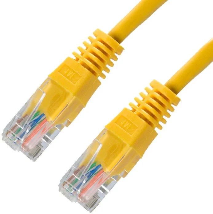 Cabo rede rj45 cat.5e utp awg24 amarelo 2.0