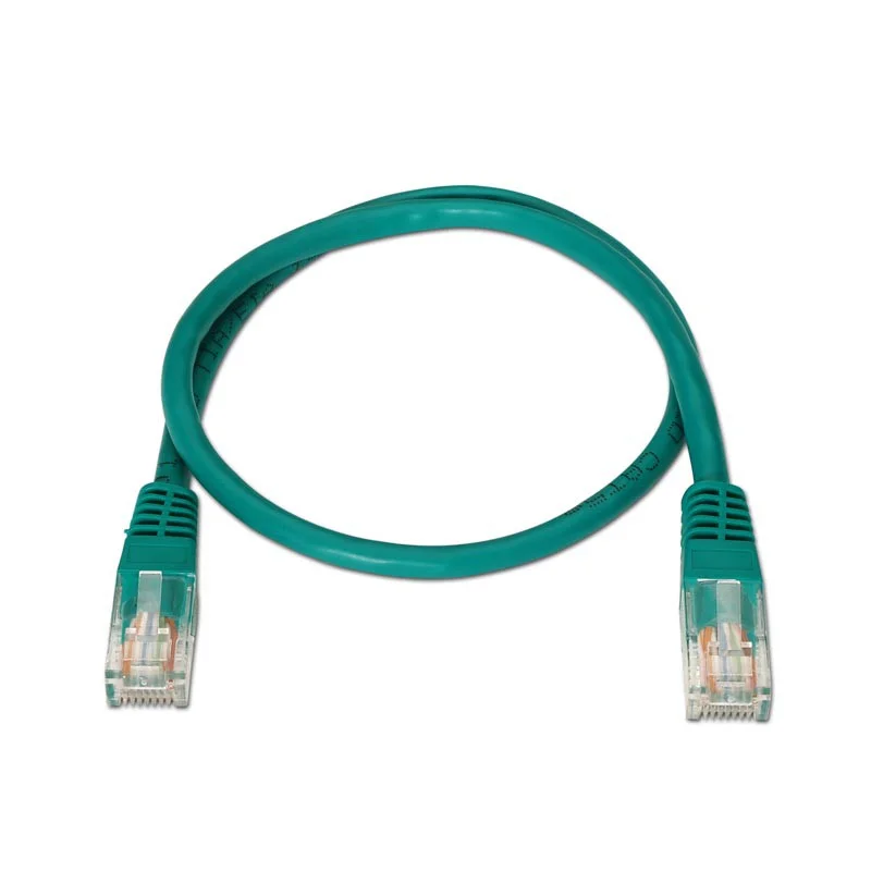 Cabo rede rj45 cat.5e utp awg24 verde 1,0 m n