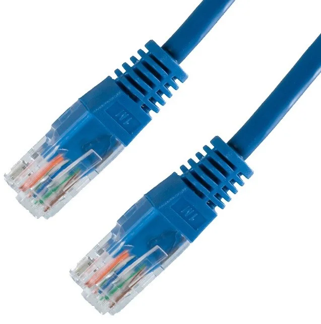 Cabo rede rj45 cat.5e utp awg24 azul 3,0 m na