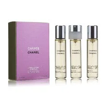 Chanel chance edt refill 2 x 20 ml + edt refill with spray 2