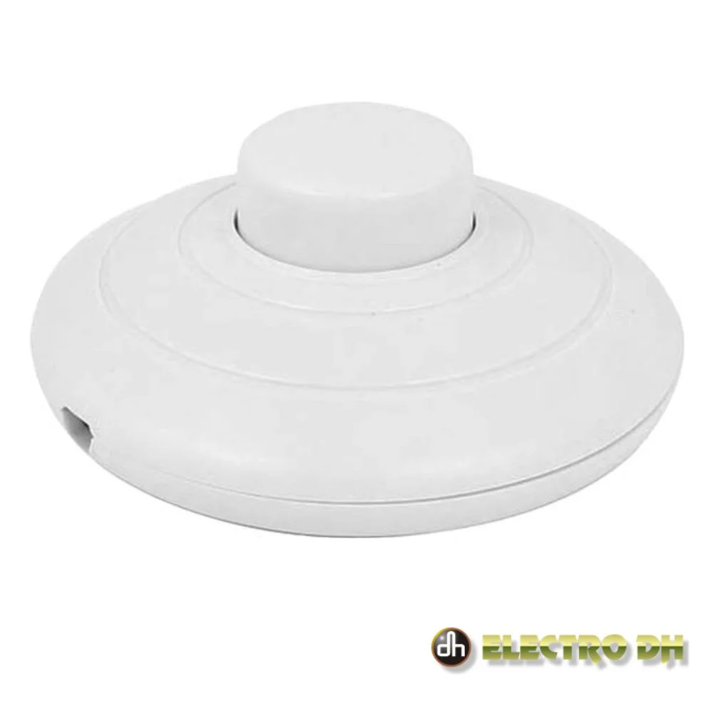 Interruptor De Pé 2a 250v Redondo Branco Electro Dh