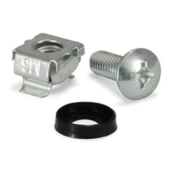 Kit Equip Fixação Parafusos M6 + Anilha + Porca Gaiola (50U)