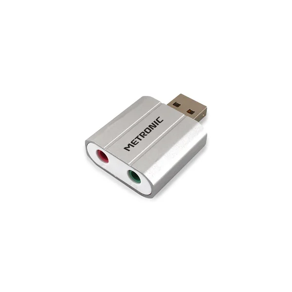 Metronic adaptador audio usb stereo