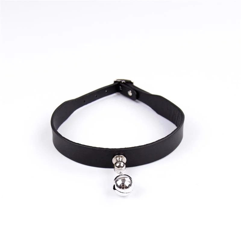 Colar de guizo ajustável 43 cm preto